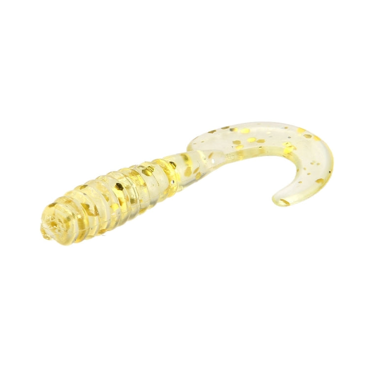 100 PCS Sequins Long Tail Maggots Shape Fishing Lures Artificial Fishing Bait, Length: 3.5cm