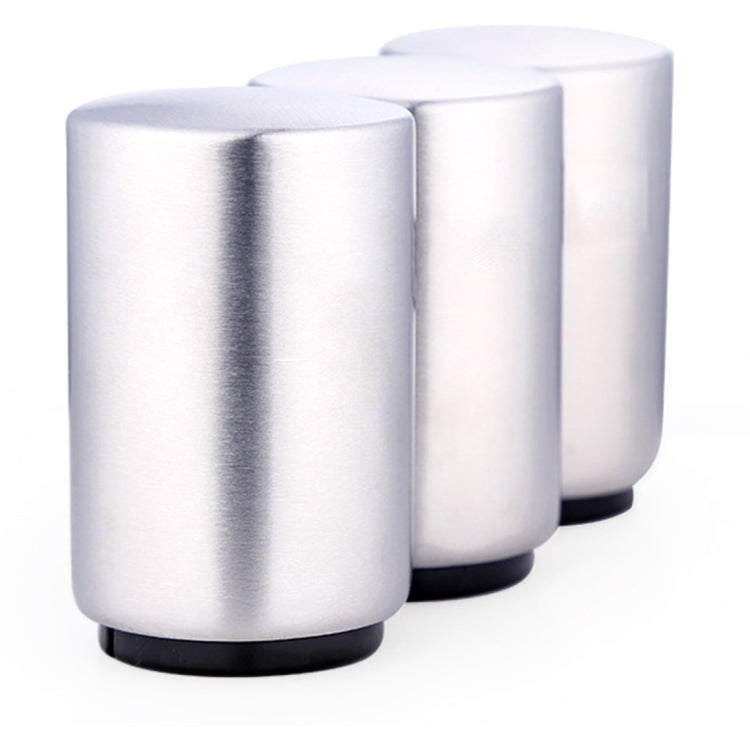 Magnetic Automatic Beer Bottle Cap Opener Stainless Steel Push Down Beer Opener Kitchen Gadgets, Size: 8.5 x 5.2cm