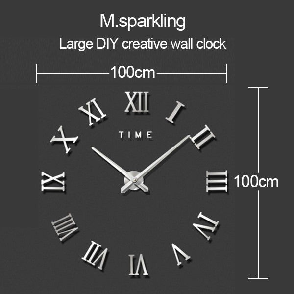 40 inch Creative Living Room Decorative Ticking Wall Clock