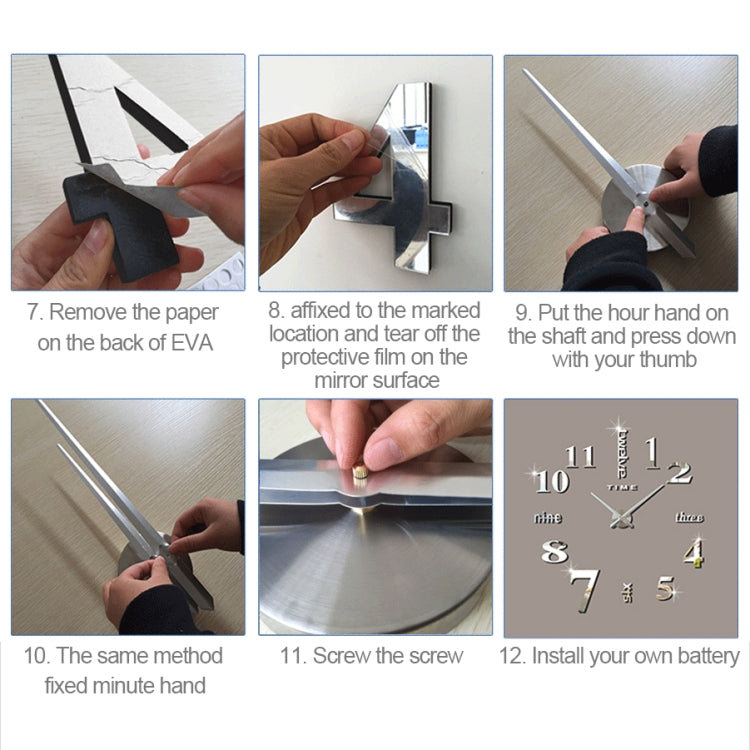 40 inch Creative Living Room Decorative Ticking Wall Clock