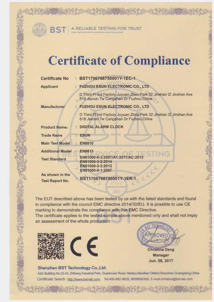 Multi-Function Large 3D LED Digital Wall Alarm Clock with Snooze Function, 12/24 Hours Display for Home, Kitchen, Office, DC 5V, CE Certificated