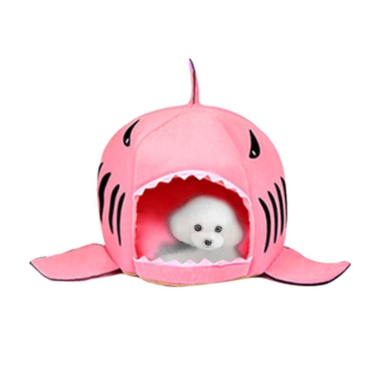 Indoor Pet Dog Puppy Cat Warm House Sharks Pet Sleeping Bed Nest, M Size: 50x50x48cm