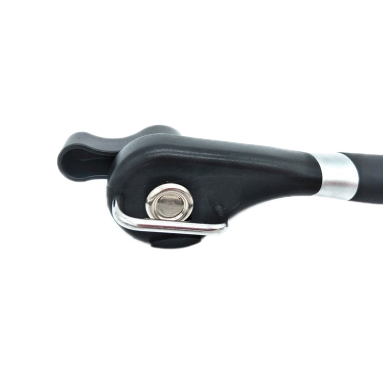 Single Handle Professional Ergonomic Manual Side Cut Can Opener Bottle Opener (Black)