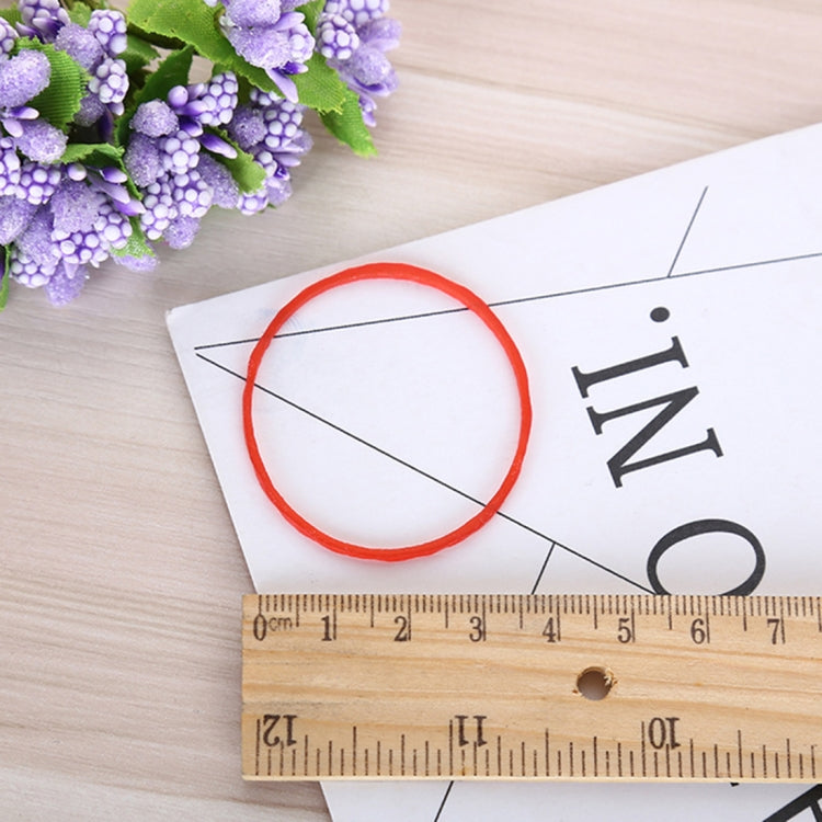 Red Sturdy Stretchable Elastic Rubber Bands Home School Office Supplies Stationery, 1KG Per Bag