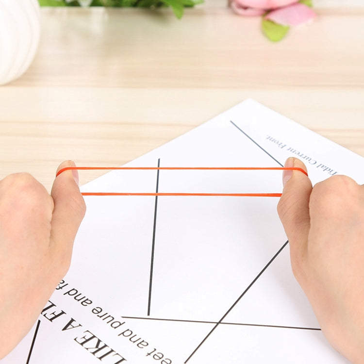 Red Sturdy Stretchable Elastic Rubber Bands Home School Office Supplies Stationery, 1KG Per Bag