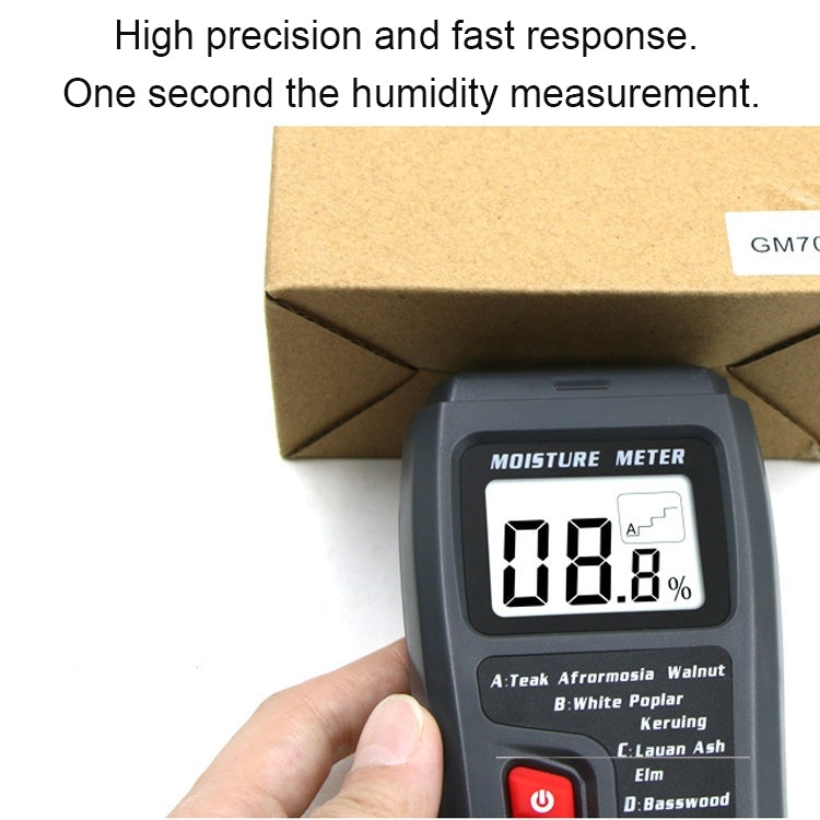Rechargeable Wood Moisture Tester Moisture Measurement for Wood Flooring and Carton without Battery