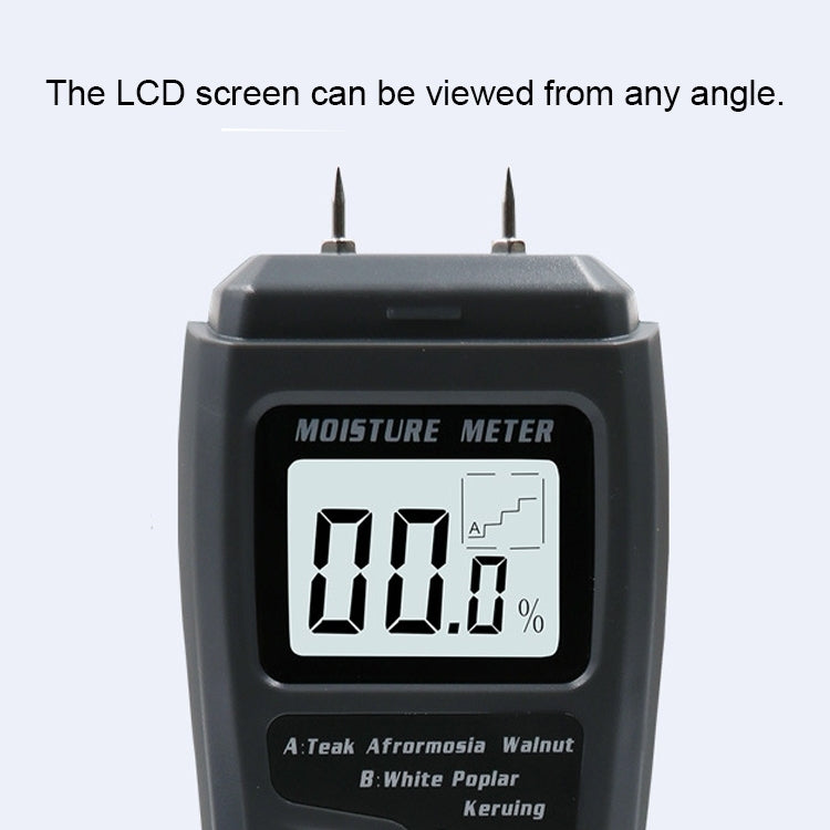 Rechargeable Wood Moisture Tester Moisture Measurement for Wood Flooring and Carton without Battery