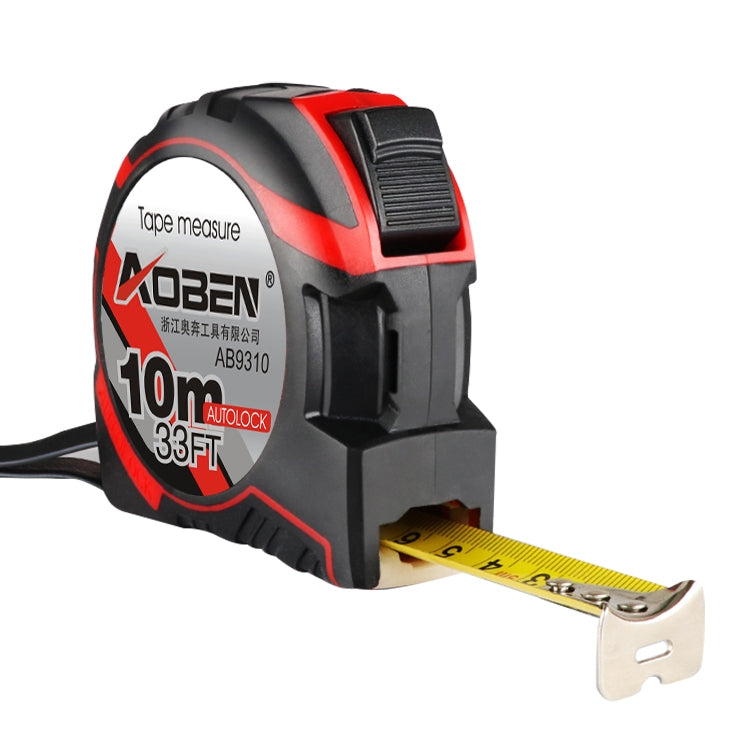 Aoben Retractable Ruler Measuring Tape Portable Pull Ruler Mini Tape Measure, Length: 10m Width: 25mm