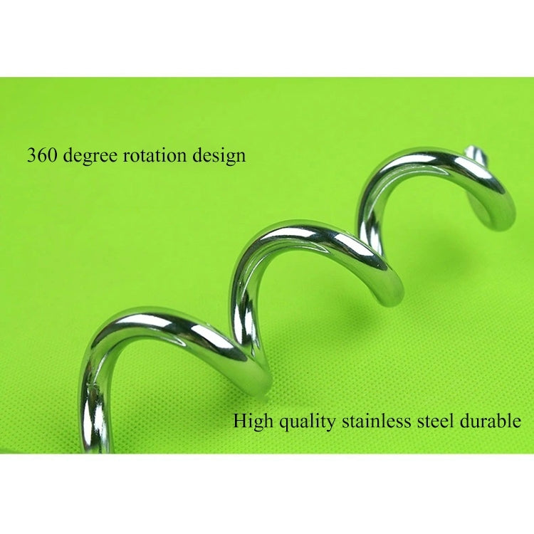 Dog Pile Fixation Spiral Nail with Handle For Medium Small Dog Long Training Outdoor, Size: 45cm*9mm