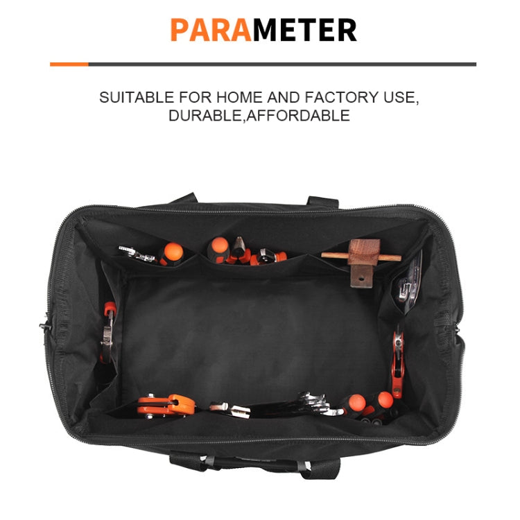 Multi-function Oxford Cloth Electrician Belt Pouch Maintenance Tools Handbag Shoulder Bag Convenient Tool Bag, Size : 19 inch