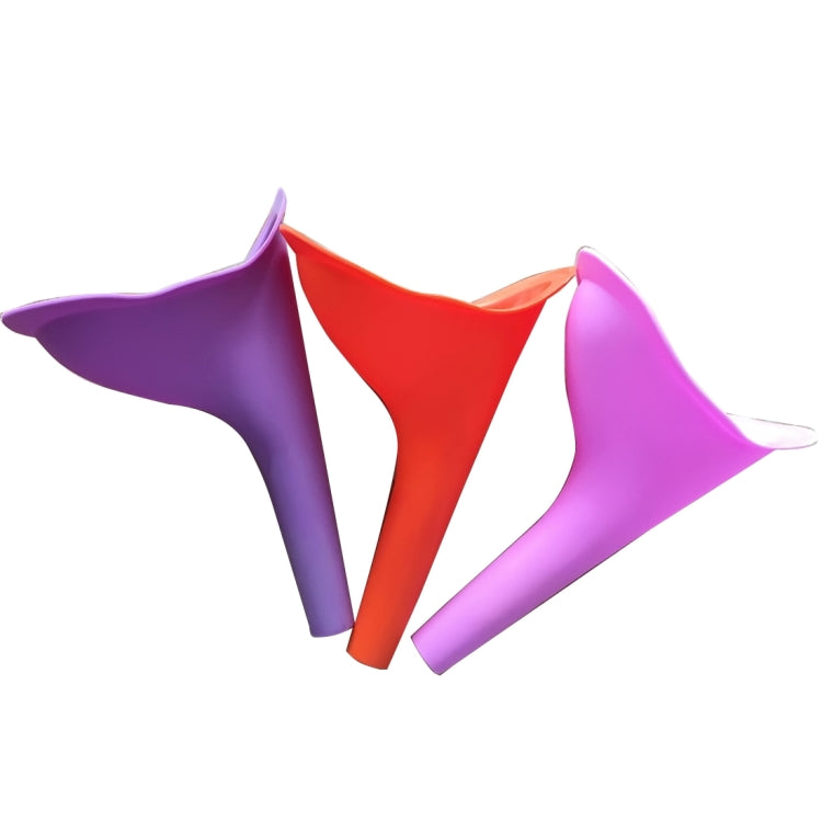 Portable Female Women Urinal Urination Toilet Silicone Urine Pee Device Funnel Camping Travel, Random Color Delivery