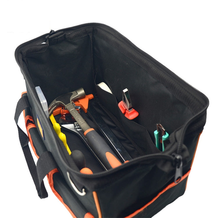 EZRE Multi-function Oxford Cloth Electrician Belt Pouch Maintenance Tools Handbag Shoulder Bag Convenient Tool Bag, Size : 15 inch