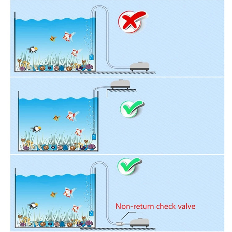 RS-290 220V 3W Single Outlets Adjustable Flow Silent Aquarium Air Pump Fish Tank Oxygen Air Pump