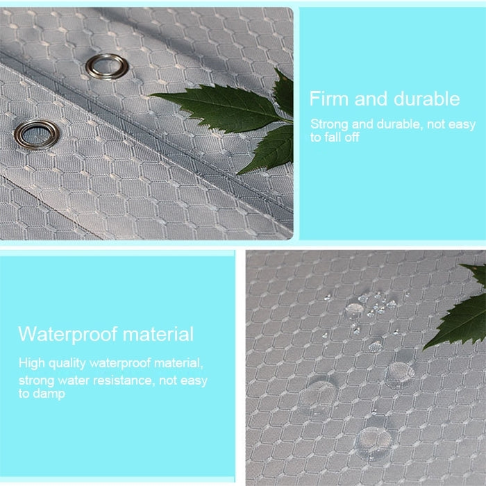 Thickening Waterproof And Mildew Curtain Honeycomb Texture Polyester Cloth Shower Curtain Bathroom Curtains,Size:180*180cm