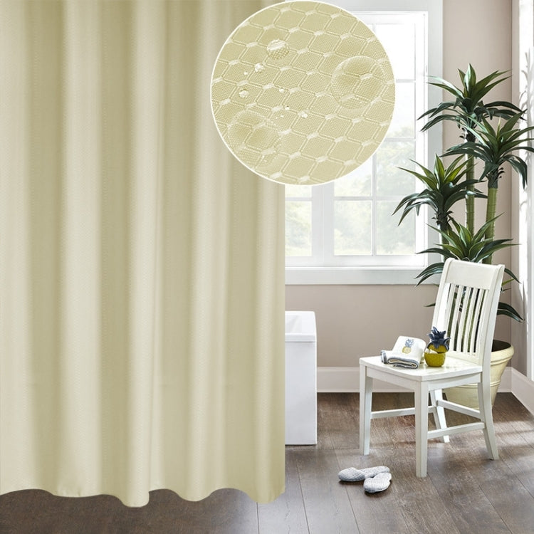 Thickening Waterproof And Mildew Curtain Honeycomb Texture Polyester Cloth Shower Curtain Bathroom Curtains,Size:180*180cm