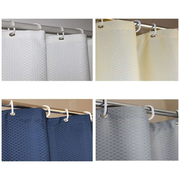 Thickening Waterproof And Mildew Curtain Honeycomb Texture Polyester Cloth Shower Curtain Bathroom Curtains,Size:200*200cm