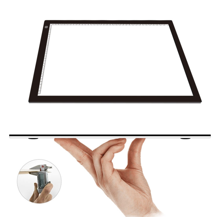 A2 Size 23W 12V  LED Three Level of Brightness Dimmable Acrylic Copy Boards for Anime Sketch Drawing Sketchpad, with Power Adapter