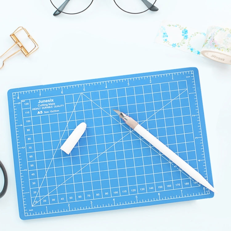 Junesix A5 Cutting Mat Set Cutting Mat & Ruler & Carving Knife