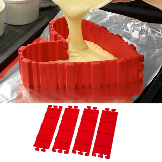 Silicone Cake Mold Baking Tools DIY Multi-shape Cake Mold Kitchen Accessories,4 PCS DIY Cake Mold