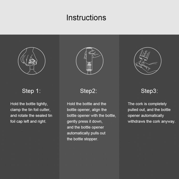 Original Xiaomi Youpin CIRCLE JOY Automatic Rechargeable Electric Wine Bottle Opener