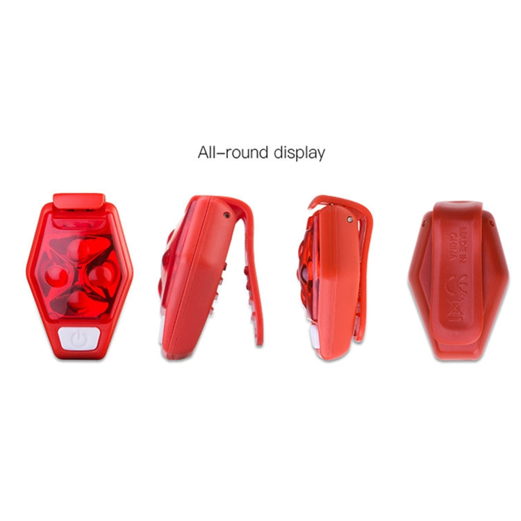 Multifunctional Outdoor Bicycling Running Warning Light Bicycle Taillight LED Back Clip Light