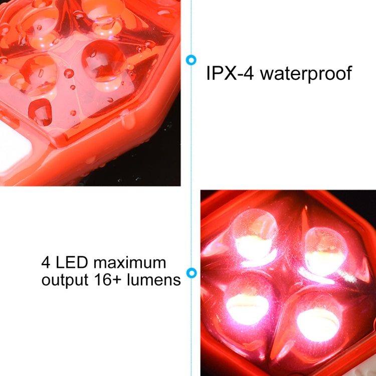Multifunctional Outdoor Bicycling Running Warning Light Bicycle Taillight LED Back Clip Light