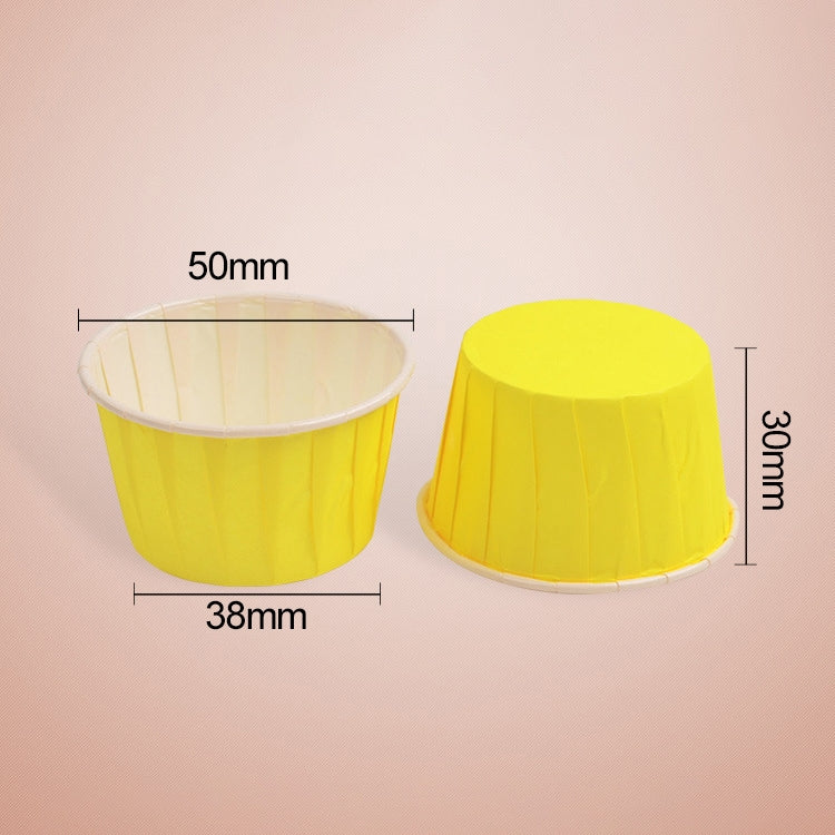 50pcs / Pack Round Lamination Cake Cup Muffin Cases Chocolate Cupcake Liner Baking Cup, Size: 5 x 3.8  x 3cm