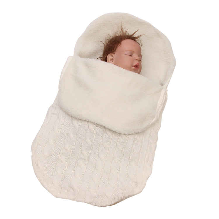 Thick Baby Swaddle Wrap Knit Envelope Sleeping Bag Newborn Infant Warm Bands Indoor Infant Stroller Sleeping Bag
