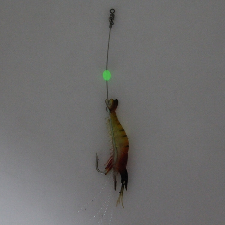 Luminous Shrimp Shape Fishing Lures Artificial Fishing Bait with Hook, Length: 7cm