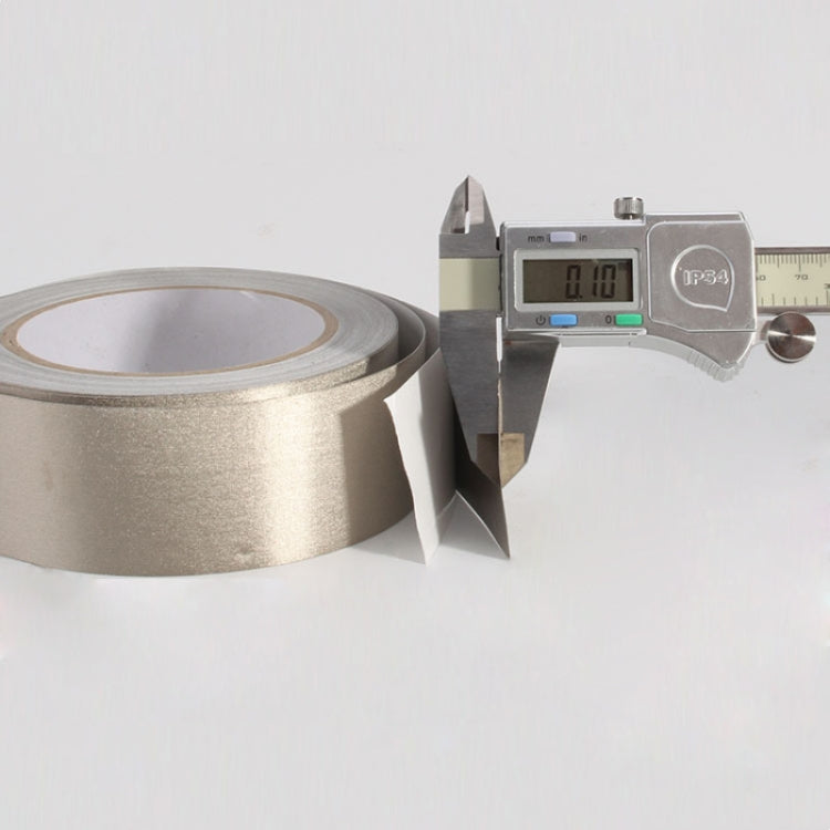 Plain Weave Double-sided Conductive Cloth Adhesive Cloth Single Sided Adhesive EMI Shielding Button Repairs, Size: 20m x 2cm