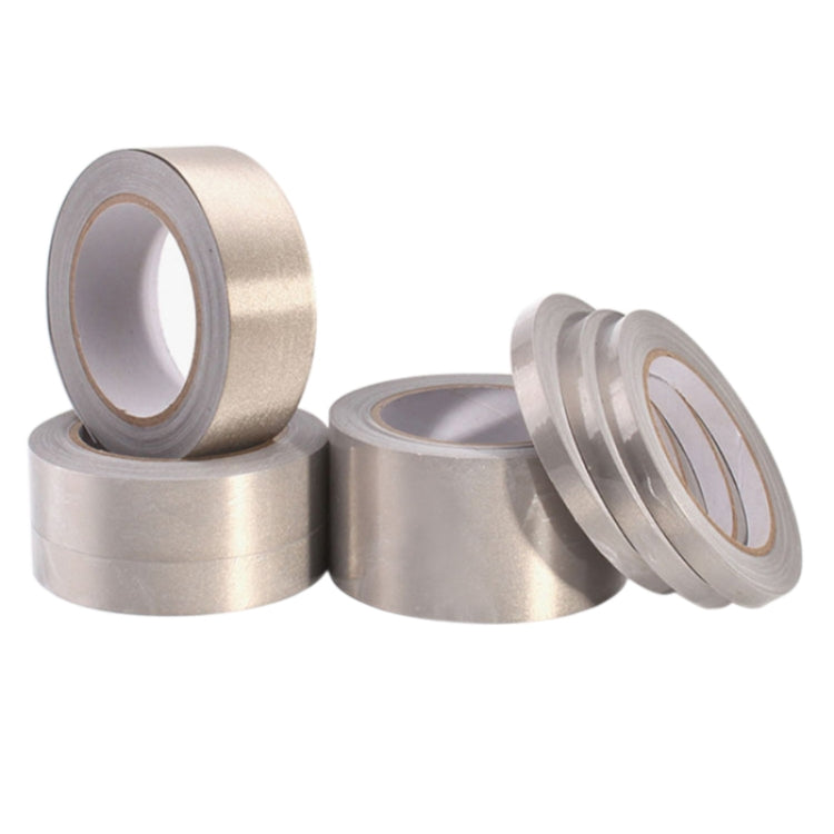 Plain Weave Double-sided Conductive Cloth Adhesive Cloth Single Sided Adhesive EMI Shielding Button Repairs, Size: 20m x 1cm