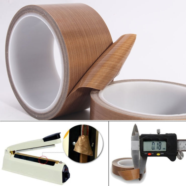 Teflon High Temperature Resistant Cloth Tape Sealing Machine Heat Insulation Tape, Size: 10m x 50mm