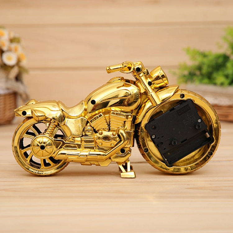 Cartoon Motorcycle Alarm Clock Bedroom Plastic Pointer Alarm Clock, Size: 23*13*6cm