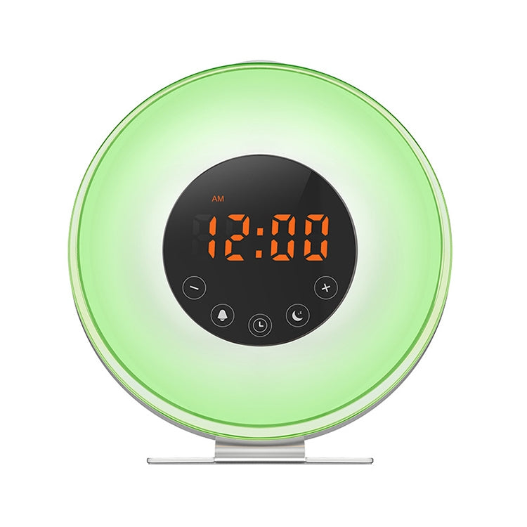 Multi-function Led Touch Intelligent Wake-up Light Alarm Clock with FM Radio