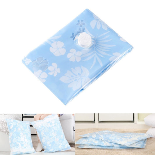 Space Saving Orchids Pattern Vacuum Storage Bag, Thinken Quilts Clothing Vacuum Seal Storage Bag, Size: 100*130 cm