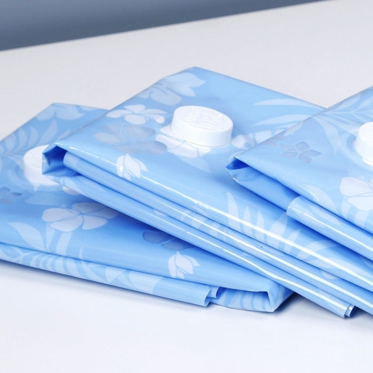 Space Saving Orchids Pattern Vacuum Storage Bag, Thinken Quilts Clothing Vacuum Seal Storage Bag, Size: 80*110 cm