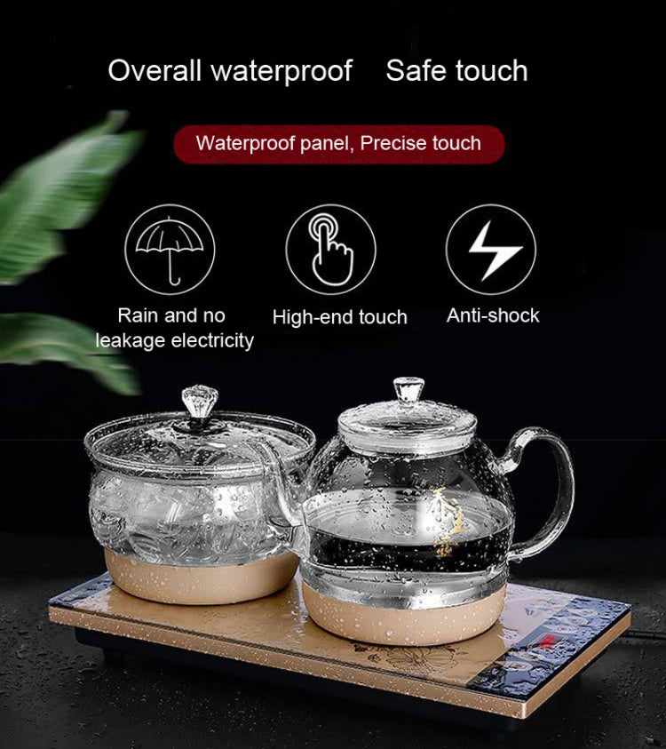 Pumping Type Automatic Add Water Full Intelligent Electric Glass Kettle Pumping Boiled Tea Stove Set