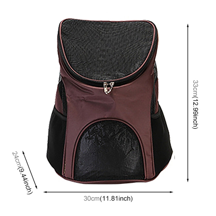 Portable Folding Nylon Breathable Pet Carrier Backpack, Size: 33 x 30 x 24cm