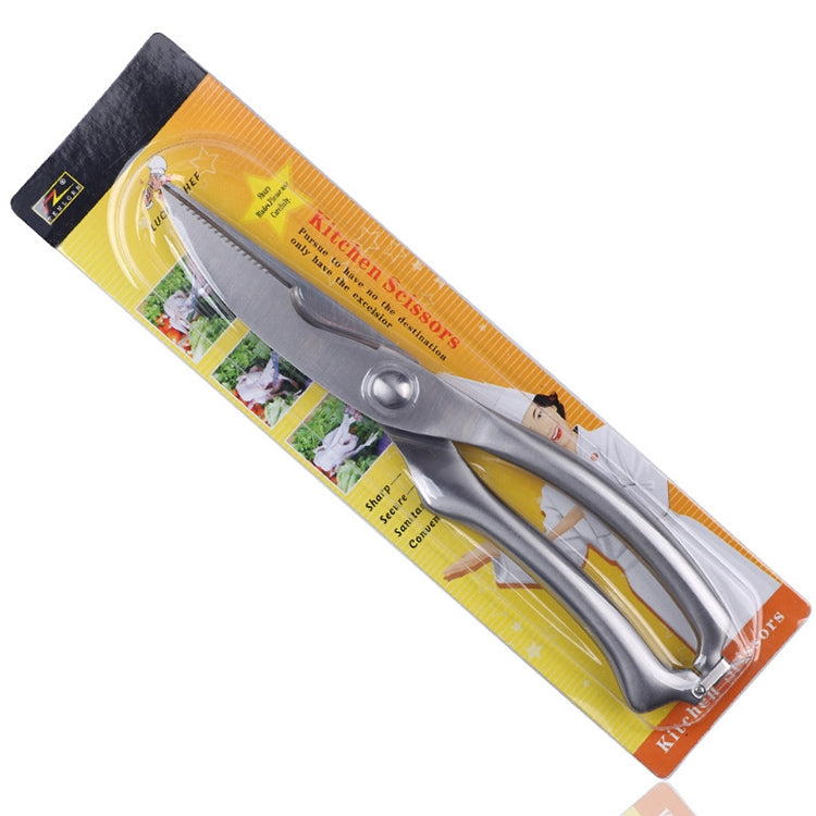 10 inch Kitchen Poultry Fish Chicken Bone Stainless Steel Cutter Cook Gadget Shear, Blister Package