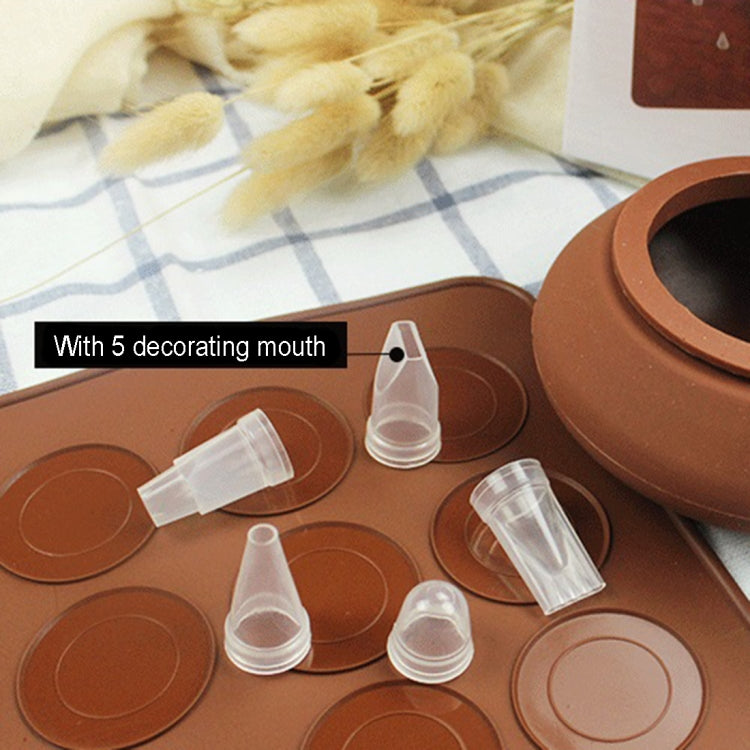 Kitchen Roast Large Size Silicone Pad + Framed Pot + Color Box Baking Macaron Mold Suit