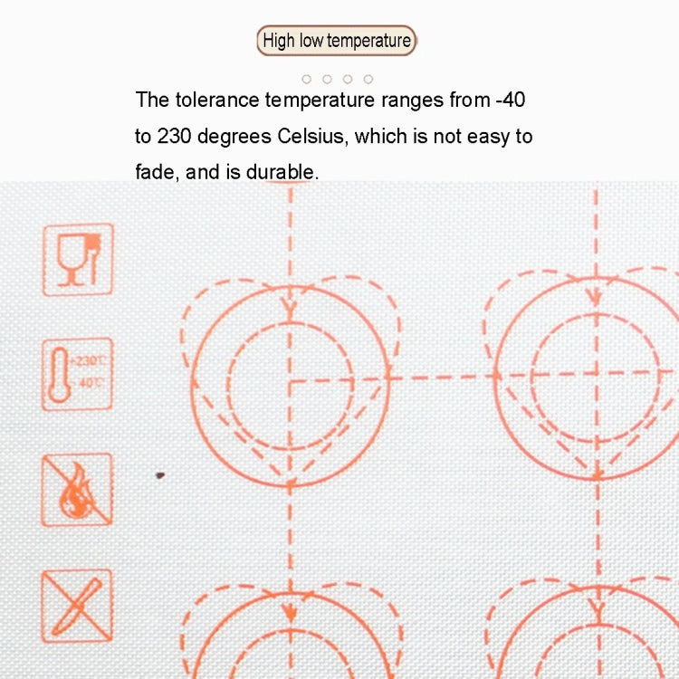 Kitchen Multi-function Roast Macaron Sugar not Sticky Pad & Kneading Pad & Insulation Pad, Size: 40*30cm