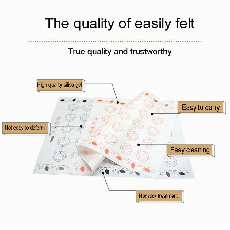 Kitchen Multi-function Roast Macaron Sugar not Sticky Pad & Kneading Pad & Insulation Pad, Size: 40*30cm