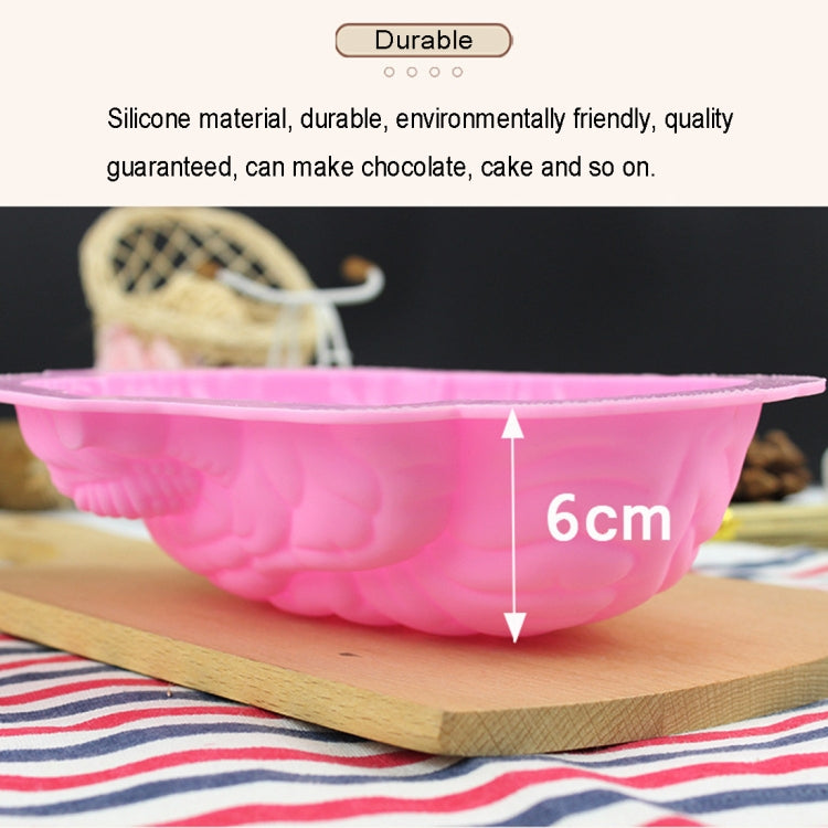 Human Brain Shape Silicone Baking Halloween Cake Mold Pudding Dessert Mold