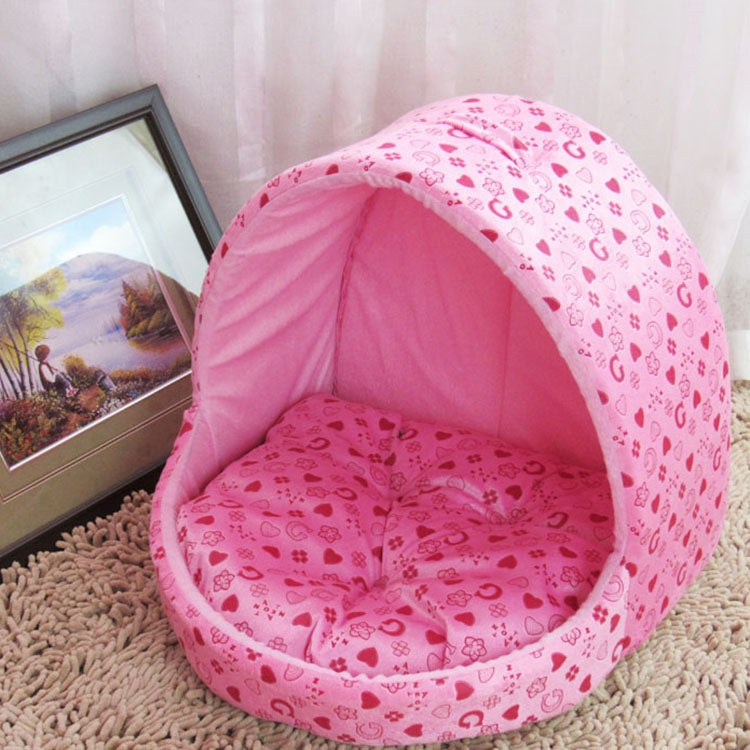 Small Pet Dogs Cats House Creative Yurt Shape Dog House, Size: L, 42*48*48cm