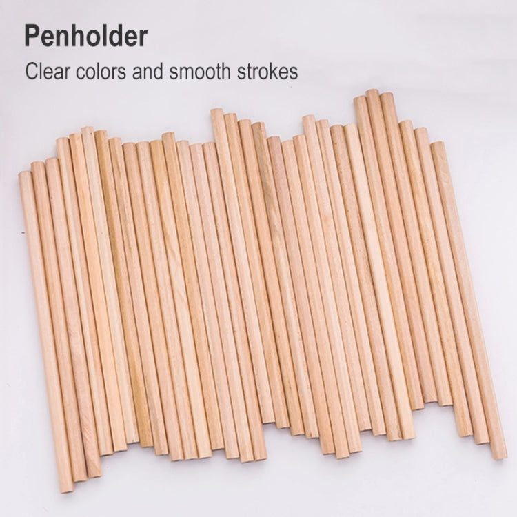50 PCS Crude Wood Environmental Protection HB Pencils Painting Pencils for Kids School Office Supplies