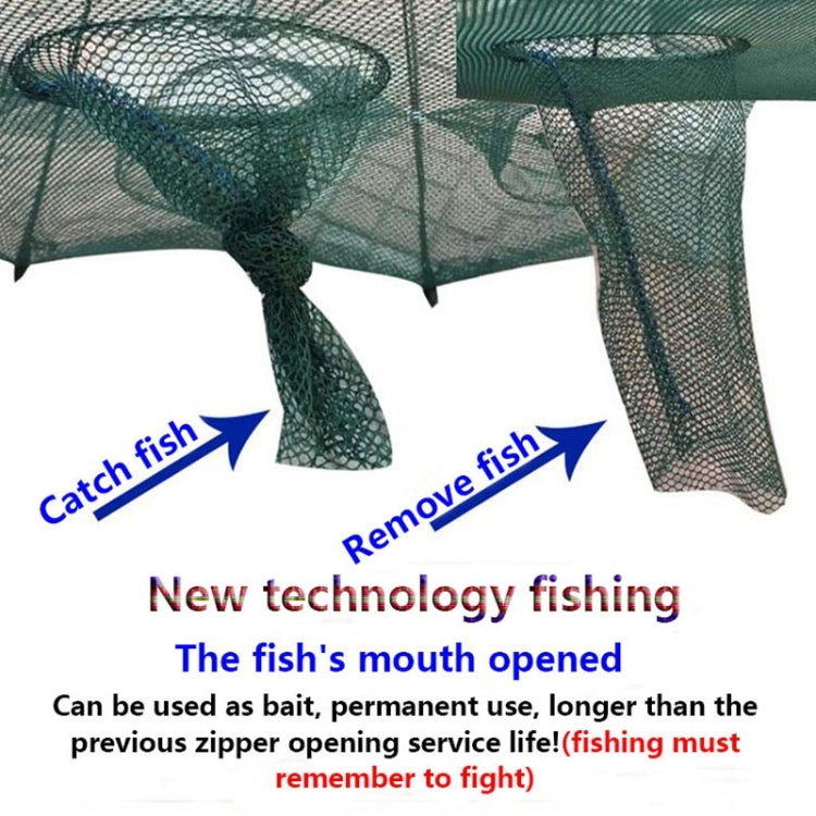 12 Holes Automatic Foldable Fishing Net Nylon Shrimp Crab Minnow Trap Fish Cast Net Fishing Tackle