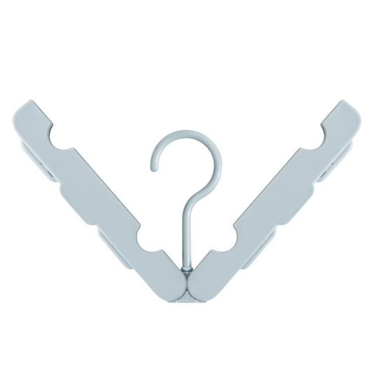 Foldable Clothes Hanger Drying Rack with 4 Hidden Clips for Home / Travel, Random Color Delivery