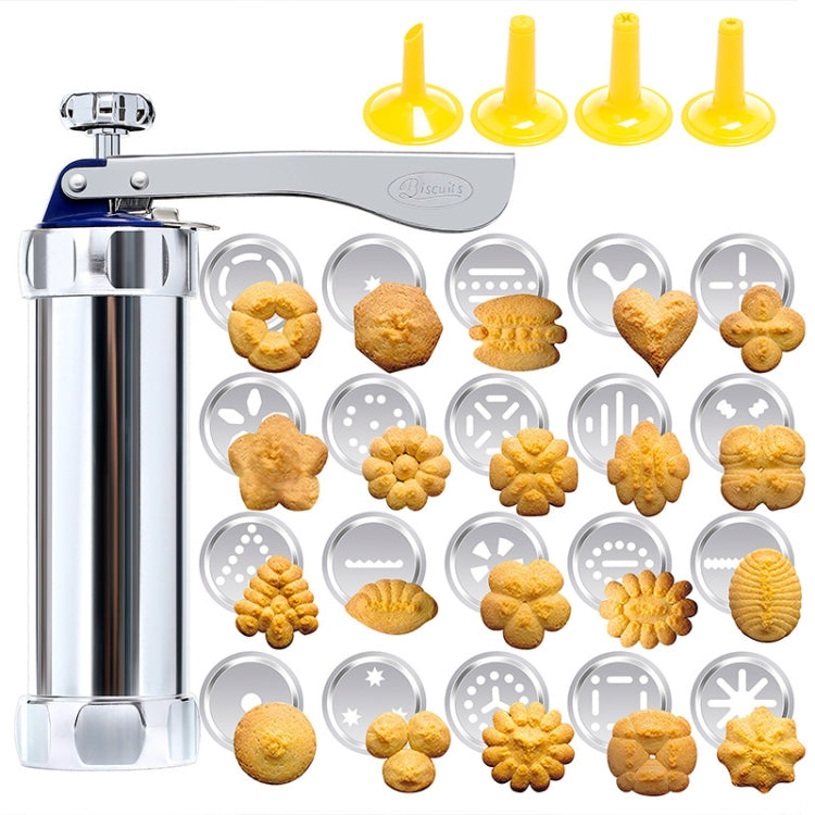 Multifunctional  Household Cookie Biscuit Machine Tool Mold Decorating Mounted DIY Baking with 20 Moulds & 4 Nozzles