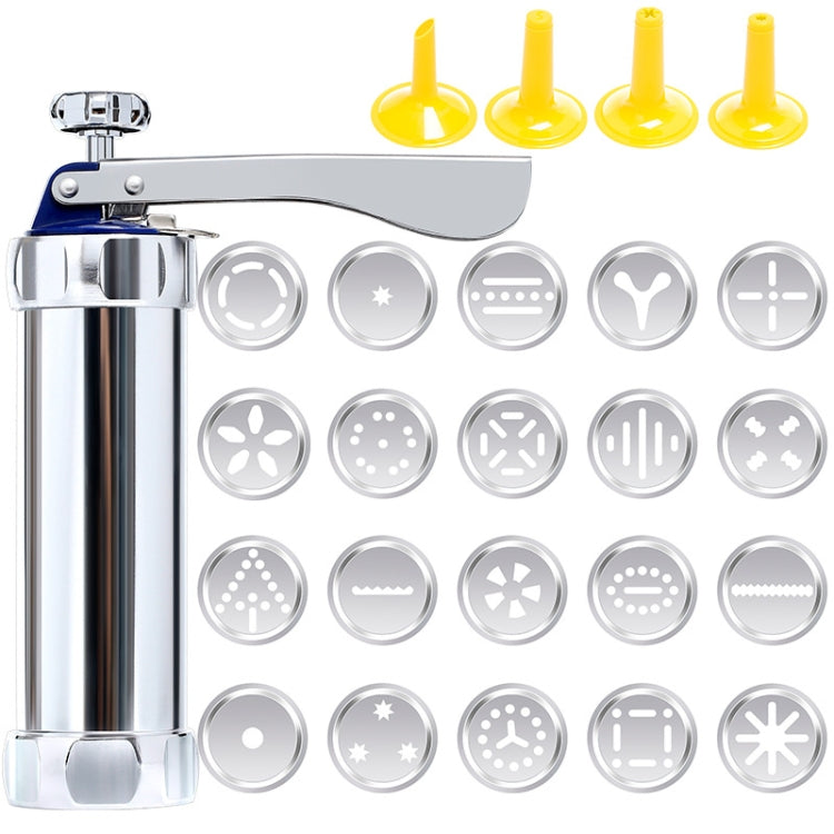 Multifunctional  Household Cookie Biscuit Machine Tool Mold Decorating Mounted DIY Baking with 20 Moulds & 4 Nozzles