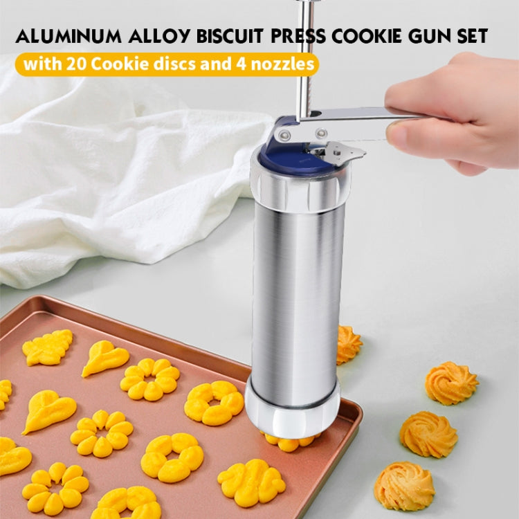 Multifunctional  Household Cookie Biscuit Machine Tool Mold Decorating Mounted DIY Baking with 20 Moulds & 4 Nozzles
